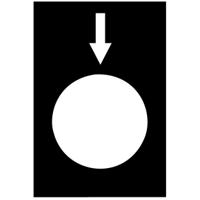 zb2by2954 Schneider Electric Legend for Use with XACB, XACM, None, Arrow