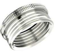 52104210 Lapp Cable Gland Adaptor, M20 Exterior Thread, PG9 Interior Thread, Nickel Plated Brass, SKINDICHT Series