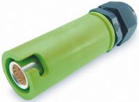 snlf-s-c25-25s-gn ITT Cannon, Veam Snaplock IP65 Green Cable Mount 1P Industrial Power Socket, Rated At 250A, 1.0 kV