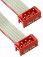 2205061-3 TE Connectivity Micro-MaTch Series Flat Ribbon Cable, 6-Way, 1.27mm Pitch, 200.5mm Length, Micro-MaTch IDC to