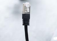 411-277 RS PRO, 10m Cat6, Black RJ45 to Male RJ45 Male, S/FTP Shielded, Terminated PVC Sheath