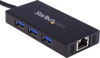 st3300gu3b StarTech.com 3 Port USB 3.0 USB A  Hub, AC Adapter Powered, 87 x 43 x 14mm