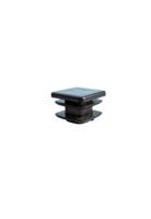 702345 Guitel Hervieu Black Plastic Square End Cap, 50 x 50mm 50 x 50 Strut Profile
