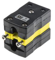 769-1470 RS PRO Standard Duplex Thermocouple Socket Connector for Use with Type K Thermocouple, 6mm Probe, ANSI, RoHS Compliant