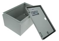 1574000 Rittal Sheet Steel Metal Enclosure, 155mm x 300 mm x 200 mm