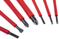 be-9888s Bahco Pozidriv; Slotted Insulated Screwdriver Set, 7-Piece