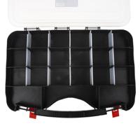 851-7515 RS PRO 42 Cell Clear PP, Adjustable Compartment Box, 95mm x 420mm x 300mm