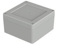 07311116-xm-111106-7035 Bopla Euromas X Series Light Grey Polycarbonate Enclosure, IP66, IP68, IK07, Light Grey Lid, 105 x 105 x 60.1mm