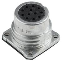 sl-ef-212-af Amphenol Socapex Circular Connector, 12 Contacts, Panel, Standard Connector, Socket, Female, IP67, SL61 Series