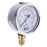 1613003 Sferaco G 1/4 Analogue Pressure Gauge 2.5bar Bottom Entry 63mm Outside Diameter, UKAS