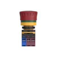 pbes22n12r TE Connectivity PBES22 Series Emergency Stop Push Button, Panel Mount, 22.3mm Cutout, 1NO + 2NC, IP20, IP65