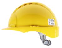 ajf030-000-200 JSP EVO2 Yellow Safety Helmet, AdjustableVentilated