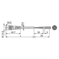 ex500-ap100-s-x1 SMC EX500 Series Cable for Use with EX500 Interface Unit, Power Supply, Power to Valve, 24 V dc