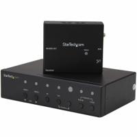 stdhvhdbt StarTech.com 2 Port DisplayPort, HDMI, VGA over HDBaseT Extender 70m - up to 4K UHD Maximum Resolution