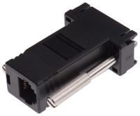 818-665 RS PRO D Sub Adapter Female 9 Way D-Sub to Female RJ11