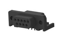 5745131-1 TE Connectivity 5745131 9 Way Right Angle Board Mount D-sub Connector Receptacle, 2.74mm Pitch