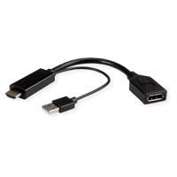 12033147-10 Roline USB A to DisplayPort Adapter, USB 2.0, 1 Supported Display(s)  - up to 4K