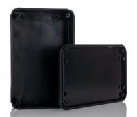 rl6215bk Hammond RL Series Black ABS General Purpose Enclosure, IP54, Flanged, Black Lid, 35 x 80 x 125mm