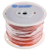 3055-or001 Alpha Wire Hook-up Wire PVC Series Orange 0.81 mm² Hook Up Wire, 18 AWG, 16/0.25 mm, 305m, PVC Insulation, 3055 OR001