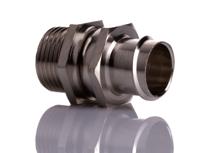 214-9560 RS PRO Swivel, Conduit Fitting, 20mm Nominal Size, M20, Brass, Silver IP54 rating