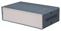 188-1332 RS PRO Grey Extruded Aluminium Enclosure, IP30, Grey Lid, 178 x 305 x 87mm