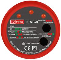 136-5739 RS PRO, Model RS ST20 Socket Tester 30mA 230V ac RS Calibration
