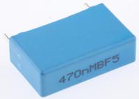 phe840my6470md14r06l2 KEMET PHE840 Metallised Polypropylene Film Capacitor, 275V ac, ±20%, 470nF, Through Hole