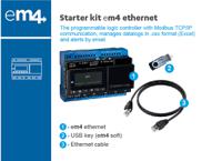 88981133 Crouzet em4 Series PLC CPU, PWM, Relay Output, 12 (Digital/Analogue), 4 (Digital)-Input, Analogue, Digital Input