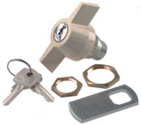 b90-03-2433a Euro-Locks a Lowe & Fletcher group Company Camlock, 13.2mm Panel-to-Tongue, 22.3 x 19.2mm Cutout, Key Unlock