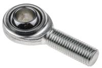198-9134 RS PRO M16 x 2 Male Steel Rod End, 16mm Bore, 85mm Long, Metric Thread Standard, Male Connection Gender