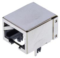 615008140121 Wurth Elektronik WR-MJ Series Female RJ45 Connector, PCB Mount, Cat5, STP Shield Horizontal 8 -Way