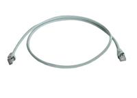 l00001a0084 Telegartner, 2m Cat6a, Grey RJ45 to Male RJ45 Male, S/FTP Shielded, Terminated LSZH Sheath