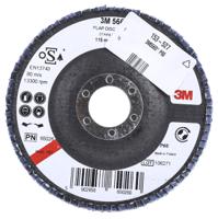 3m556d-b61785 3M 566A Zirconia Aluminium Flap Disc, 115mm, Medium Grade, P60 Grit
