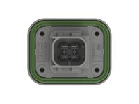 2-2377473-1 TE Connectivity 2-23774 Series Vertical Panel PCB Header, 4 Contact(s), 6 mm Pitch, 2 Row, Shrouded