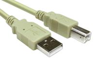 252-7137 RS PRO USB 2.0, Male USB A to Male USB B, 1m
