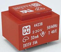 44239 Myrra 18V ac 2 Output Through Hole PCB Transformer, 5VA