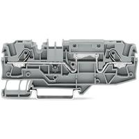 2006-1601 WAGO  TOPJOB S Series Grey, 6mm², 1-Level, Push In Termination, CSA