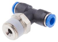 qst-38-6 Festo QS Series Tee Threaded Adaptor, Push In 6 mm to Push In 6 mm, Threaded-to-Tube Connection Style, 190670