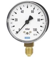 9071350 WIKA G 1/4 Analogue Pressure Gauge 250mbar Bottom Entry 63mm Outside Diameter