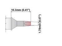 s75ch016 Thermaltronics 1.78 mm Straight Chisel Soldering Iron Tip