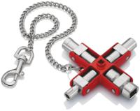 00-11-06 Knipex Diecast Zinc 9-way Universal Key, 5 → 11 mm Capacity