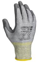 ln659-09 Liscombe Yellow Nylon Fibre Cut Resistant Gloves, Size 9, Polyurethane Coating
