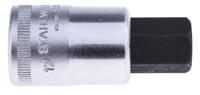 03050017 STAHLWILLE 1/2 in Drive Bit Socket, Hex Bit, 17mm, 60 mm Overall Length