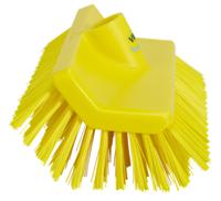 70476 Vikan Medium Bristle Yellow Scrubbing Brush, 41mm bristle length, Polyester bristle material