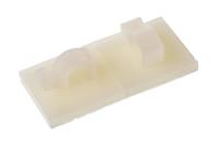 151-13019-ra6-pa66-na HellermannTyton Natural Nylon Cable clip, 6mm Max. Bundle