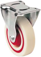379967 Guitel Hervieu Fixed Castor Wheel, 200kg Capacity, 125mm Wheel