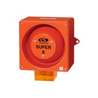 yl80nlarfsuwr Clifford & Snell YL80 Super Series Amber Sounder Beacon, 230 V ac, IP66, Wall Mount, 120dB at 1 Metre
