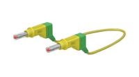 669408-15020 Staubli Test lead, 32A, 600V, Green/Yellow, 150cm Lead Length