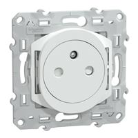 s320052 Schneider Electric White 1 Gang Plug Socket, 2 Poles, 16A, French 2P, Indoor Use