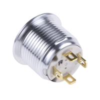 175-8538 RS PRO Illuminated Push Button Switch, Momentary, Panel Mount, 16mm Cutout, SPST, Red LED, 36V dc, IP67